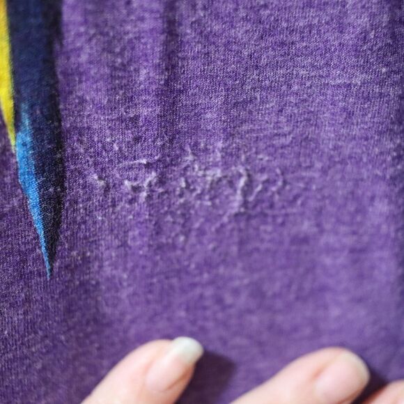 Margaritaville Purple Parrot Head Graphic Tee Relaxed Fit Small Jimmy Buffett - Picture 5 of 7